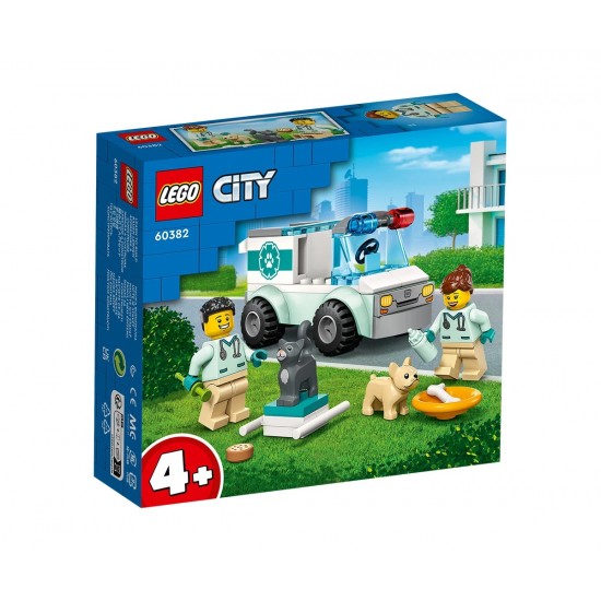 LEGO® City Great Vehicles 60382 - Спасение с ветеринарен бус