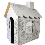 Картонена къща за оцветяване, 110 см