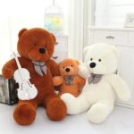 Плюшен мечок, бежов, 90 см - Снимка 2