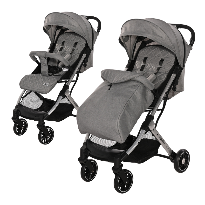 10021492380-0 Д.КОЛИЧКА FIORANO DOLPHIN GREY+ПОКРИВАЛО - Image 1