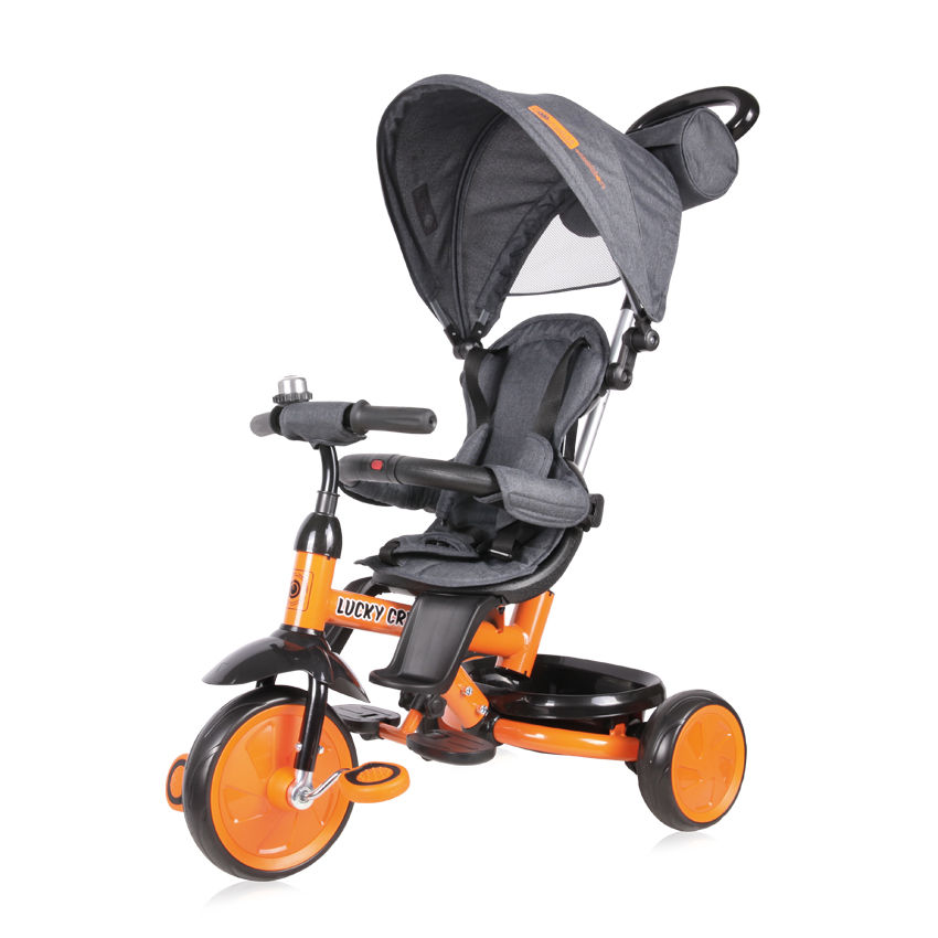 10050610023_1 ТРИКОЛКА LUCKY CREW BLACK&ORANGE - Image 1