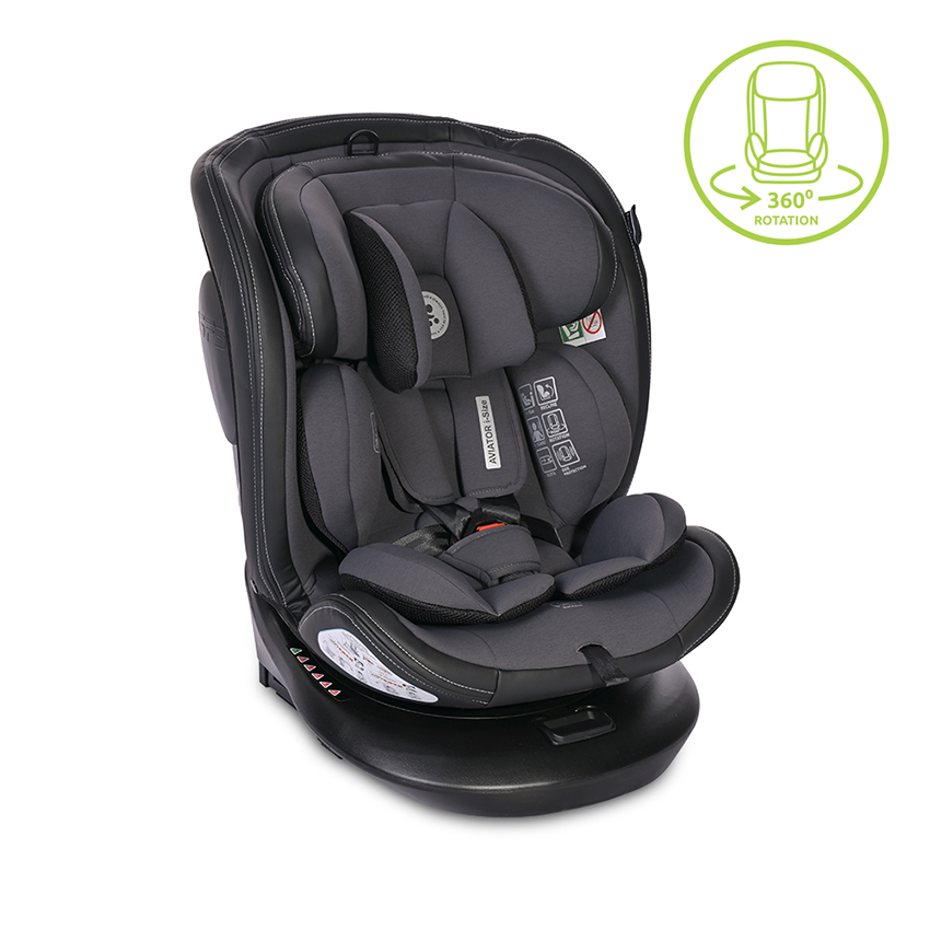 10071832406 СТОЛ ЗА КОЛА AVIATOR i-Size ISOFIX 40-150 CM GREY - Image 1