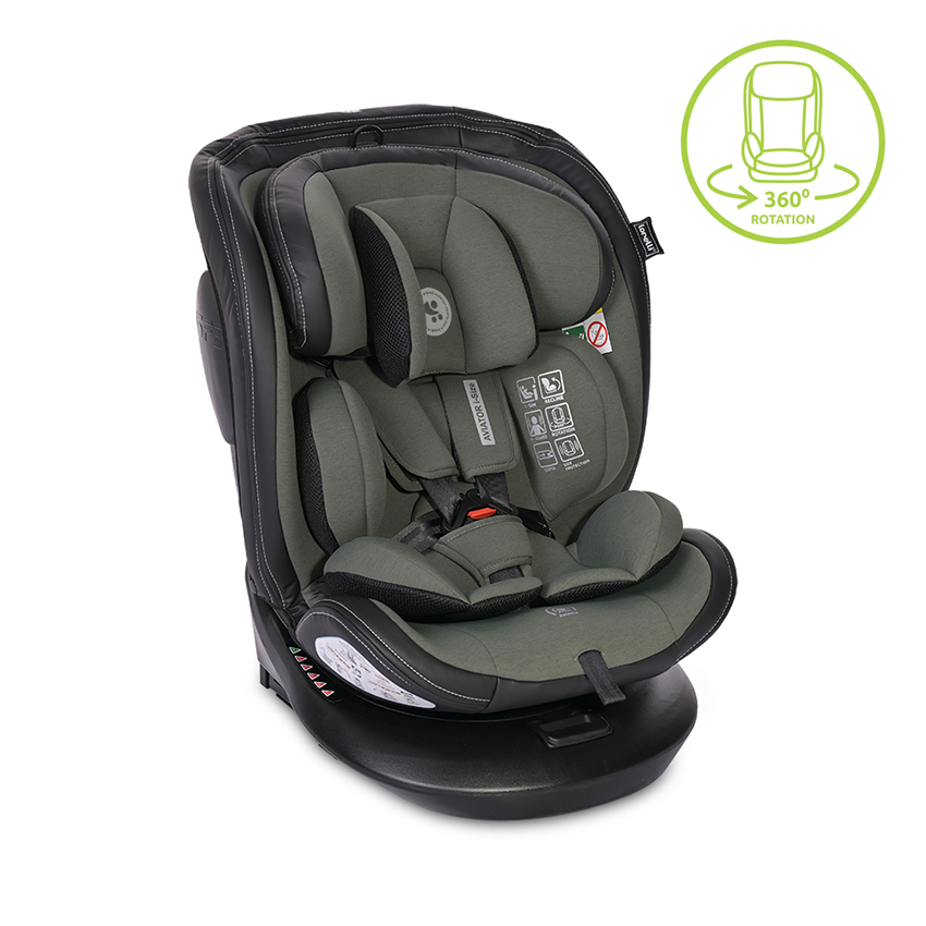 10071832411 СТОЛ ЗА КОЛА AVIATOR i-Size ISOFIX 40-150 CM GREEN - Image 1