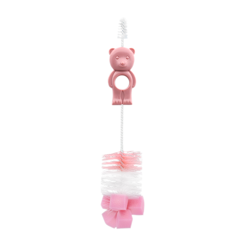 10240260005 ЧЕТКА ЗА ШИШЕ И БИБЕРОН МЕЧЕ B1898 BLUSH PINK - Снимка