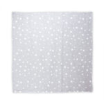 ПАМУЧНА ПЕЛЕНА 80/80 СМ GREY WITH STARS - Снимка