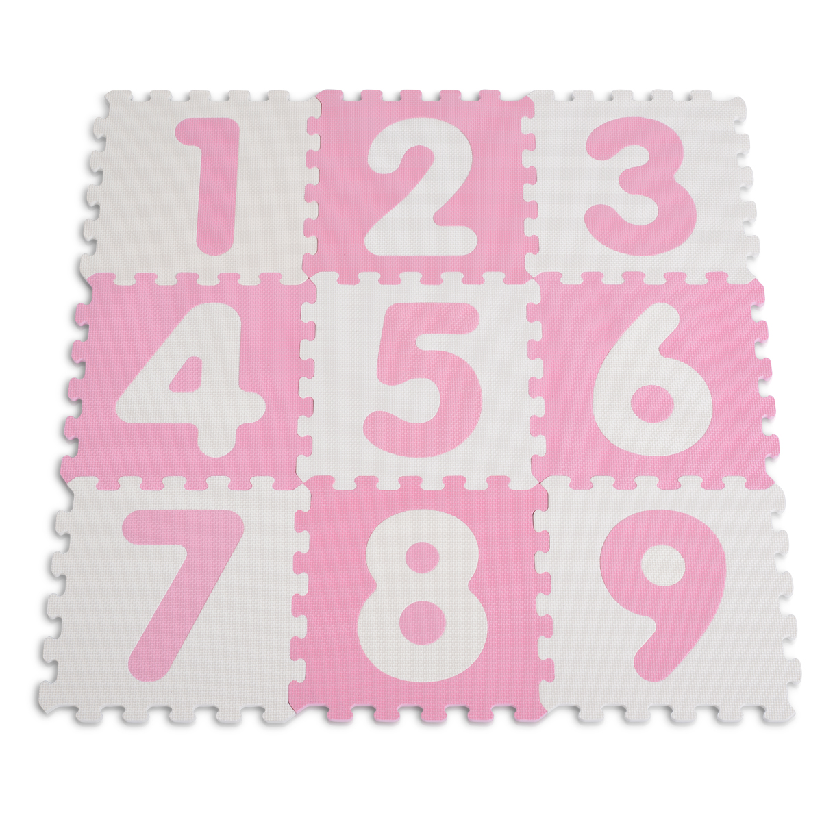 125976 Мек пъзел килим Цифри розов 1001B3(WH/PK)AB - Image 1