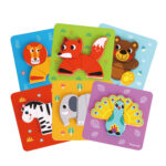 Дървен 3D пъзел 6 в 1 Animals TL636 - Снимка