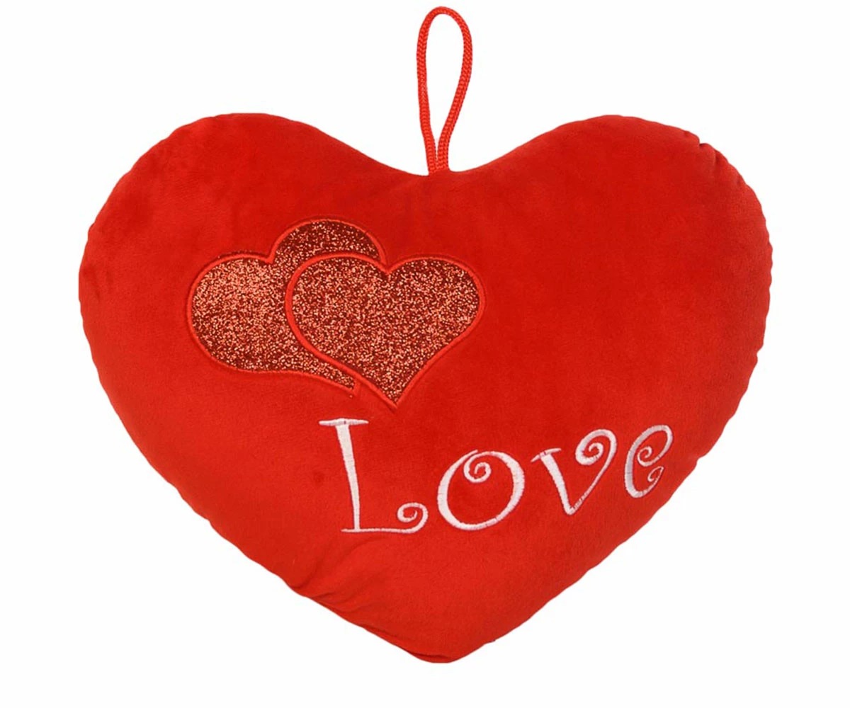 13b3ef3ad38cbb88cb174d88ed91ec3c Плюшена играчка - Сърце Love, 28см - Image 1