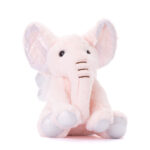 Плюшено слонче с ангелски криле в розово