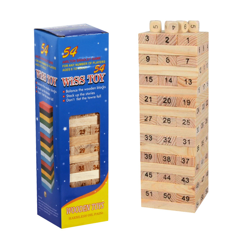 1c54324df575346a1169d1d0eec6c65d Занимателна игра Дженга /дърво/ - Image 1