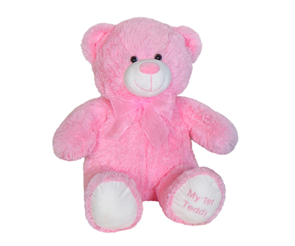 1feb4bd92cd7de0109f6839dc1b83037 Плюшена играчка - Моето първо плюшено мече 50 см, розово - Image 1