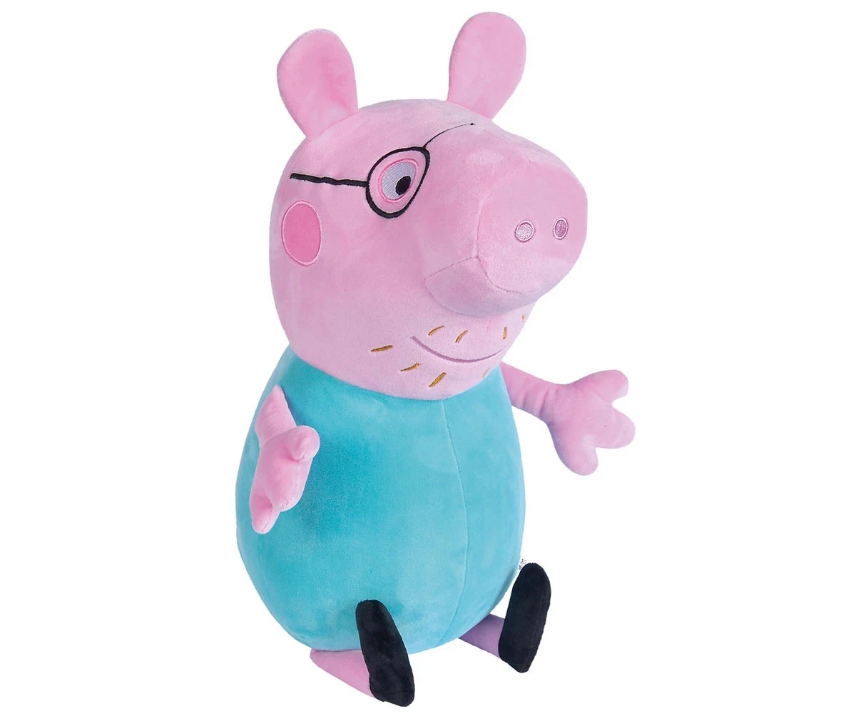 4b51fcd717deea402b9e93459c680ade Peppa Pig - Плюшена фигура, 16-20 см, Татко прасе - Снимка