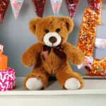 Плюшено мече с панделка, кафяво - Image 2