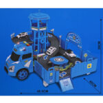 Камион - Паркинг POLICE с превозни средства и аксесоари /синьо/ - Image 2