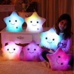 Плюшена звездичка с LED светлини в бяло - Снимка 2