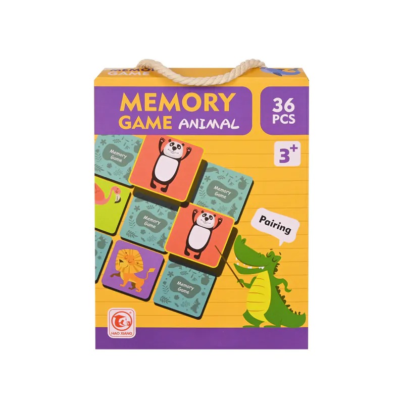 5b7c550469aff596d828df3adac575a6 Образователна игра Memory game - Животни /36 елемента/ - Image 1