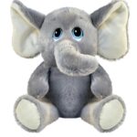Плюшен слон със сини очи