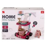 Количка със принадлежности за почистване /17 елемента/