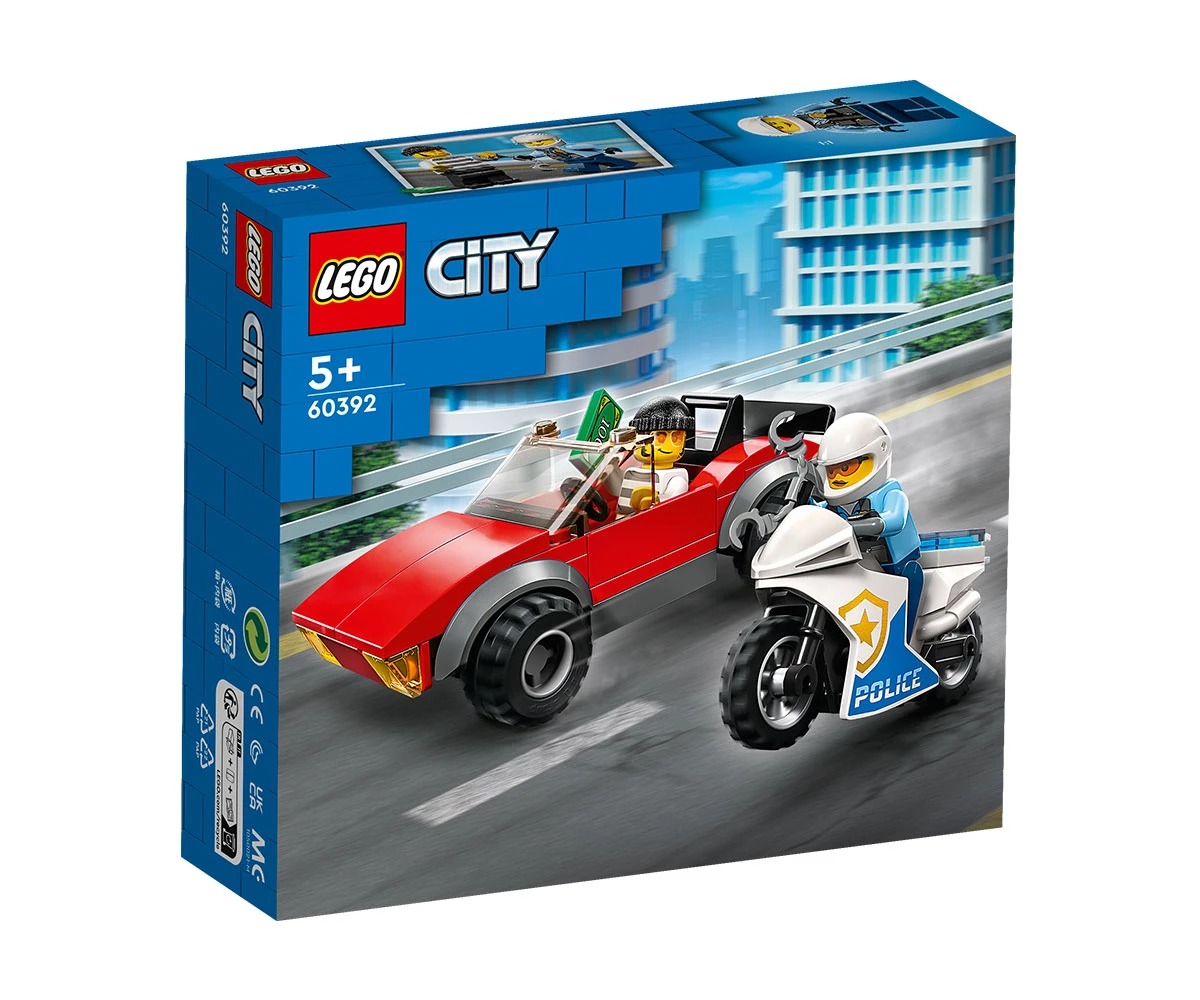 9bf352e0da2214f73fe7b9b8d99d97b1 LEGO® City Police 60392 - Преследване с полицейски мотоциклет - Image 1