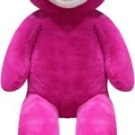 Плюшен мечок гигант, цикламен, 130 см