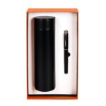 Подаръчен комплект - Честит Празник с химикал и термос с LED дисплей - Image 3