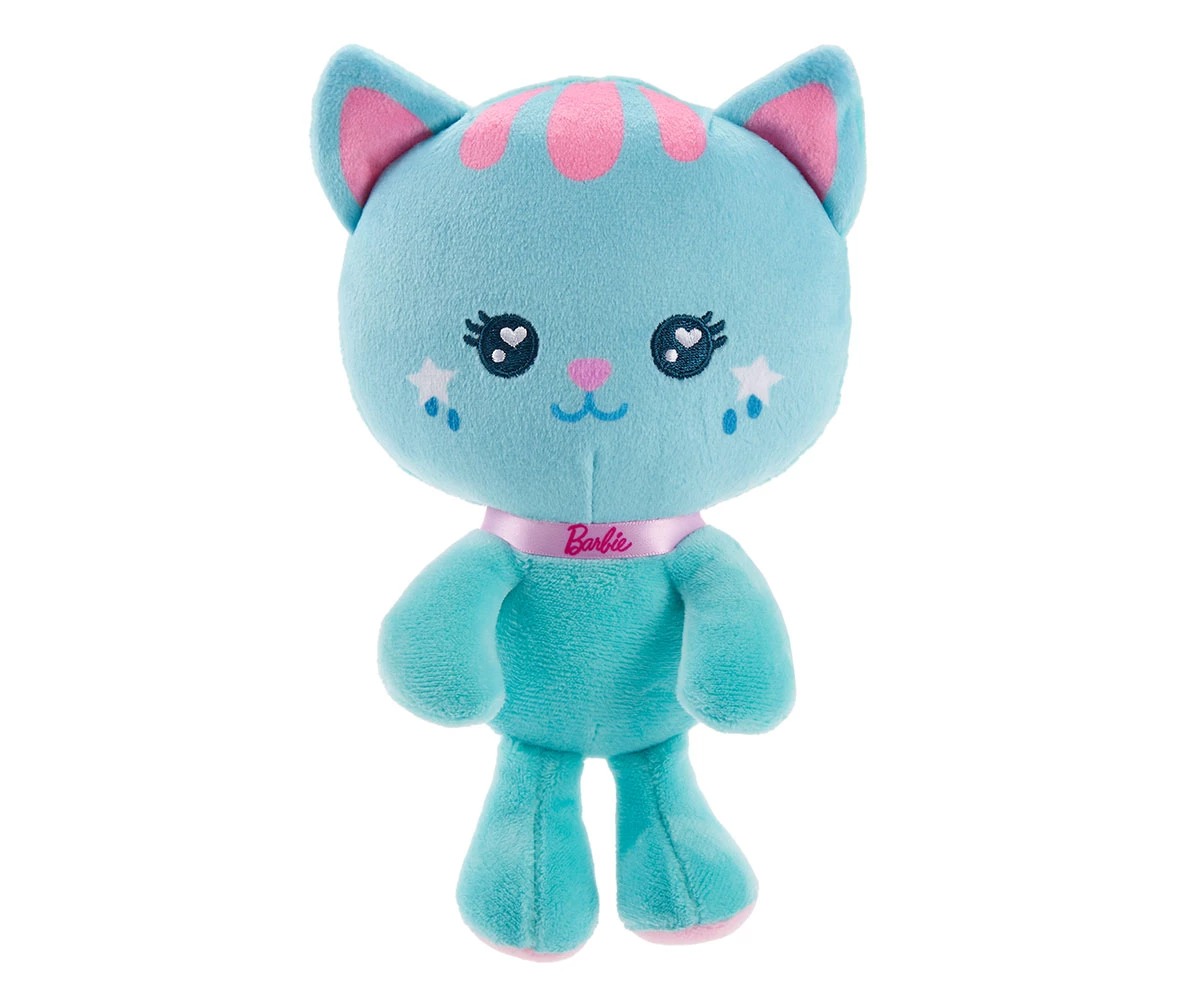 cc13f8a2ac3d4e5f257d45f87ce43cf6 Плюшена играчка Barbie - Бляскав домашен любимец, 18 см, синьо котенце - Снимка
