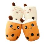Плюшена играчка - Bubble Tea Cup, бежова - Снимка 2