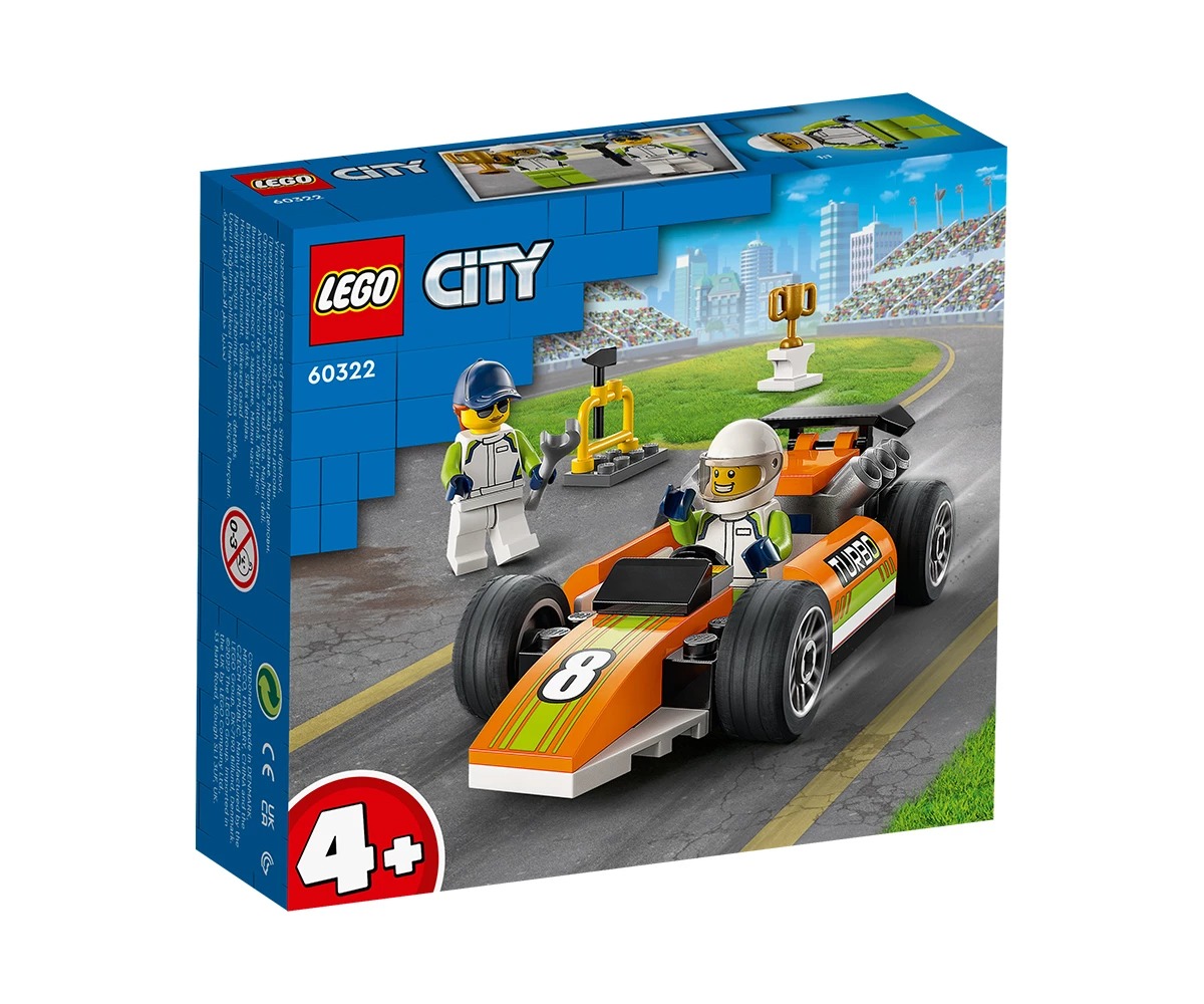 eec76d98120d4f22955e5f70b56a3da9 LEGO® City Great Vehicles 60322 - Състезателна кола - Image 1