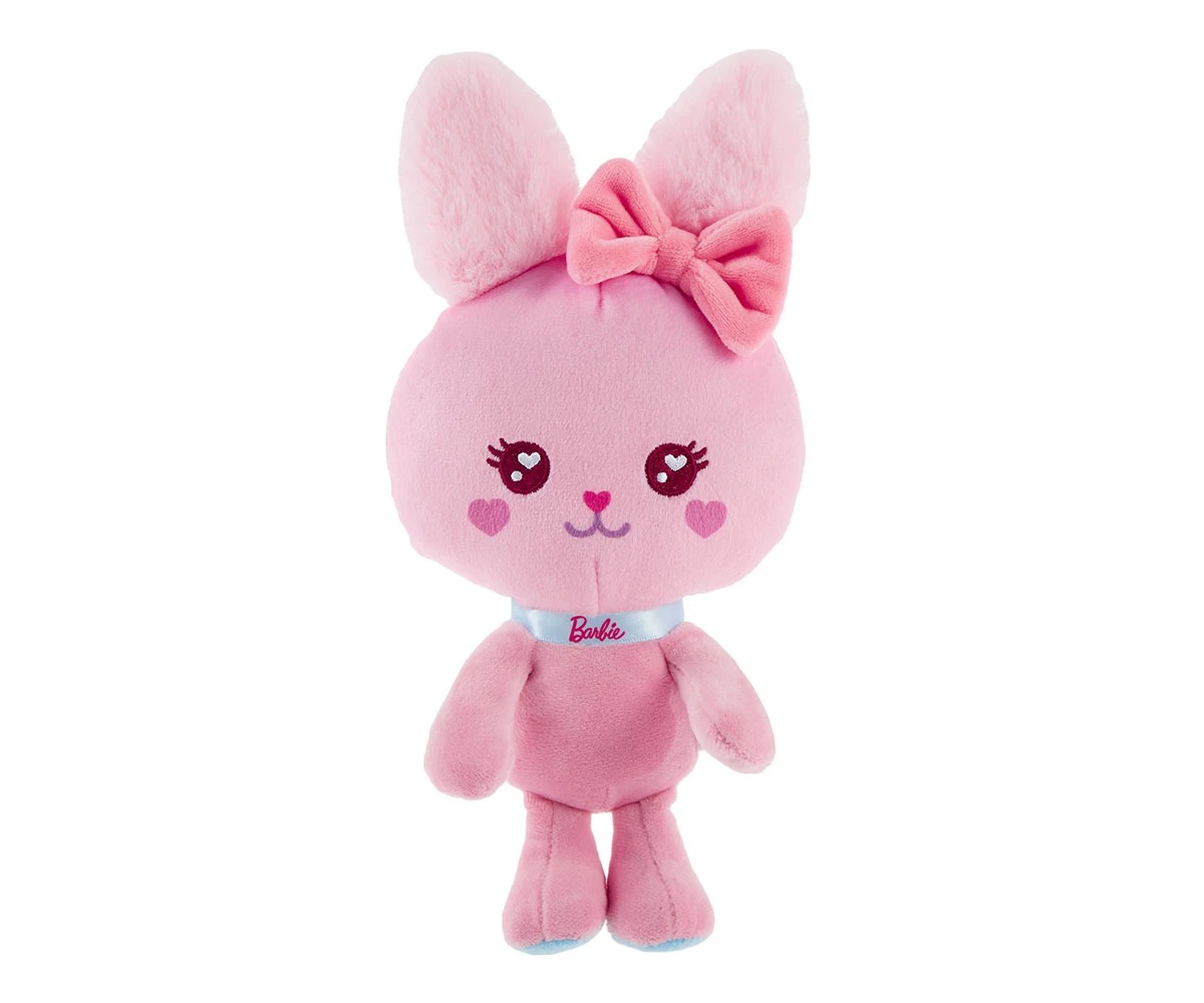 ef292d743e955379bdf2751b25bcde15 Плюшена играчка Barbie - Бляскав домашен любимец, 18 см, розово зайче - Снимка