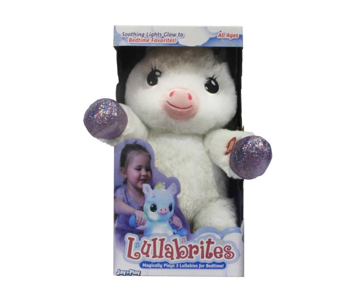 eff8fc2516a0c7b5d2d4ec3c1277cca2 Плюшена играчка - Еднорог Hugzzz с музика и светлини, 30 см - Снимка