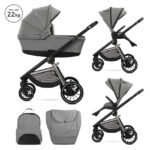 Д.КОЛИЧКА BIANCA GREY 2 В 1 до 22кг + АДАПТОРИ