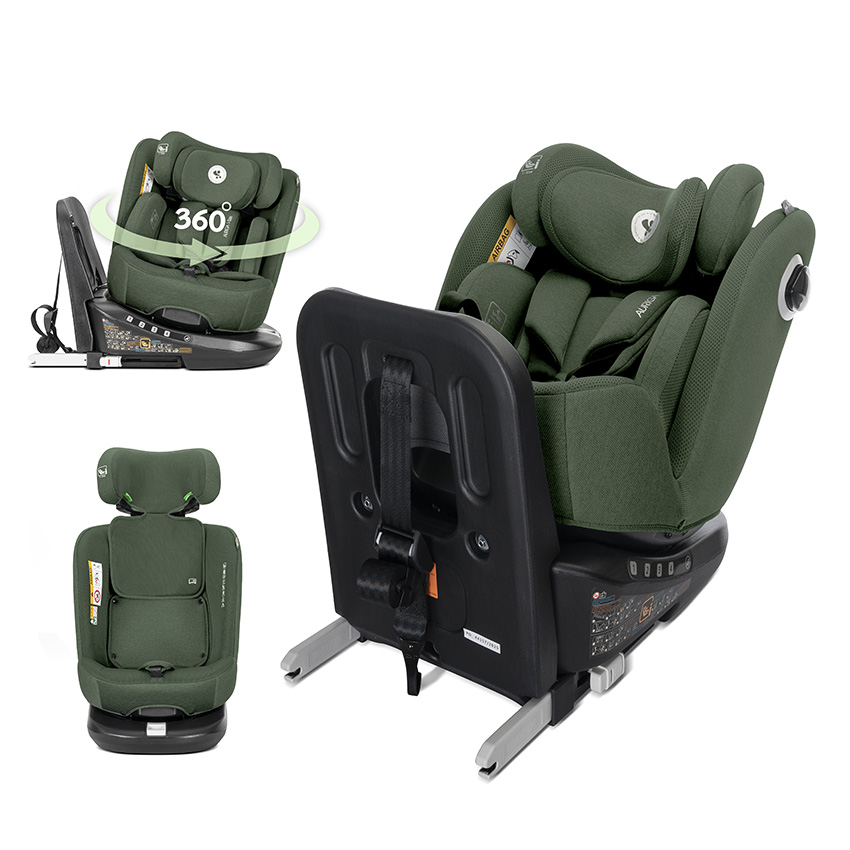 10072102602_1 СТОЛ ЗА КОЛА AURIGA GREEN i-Size 40-150 CM ISOFIX, - Image 1