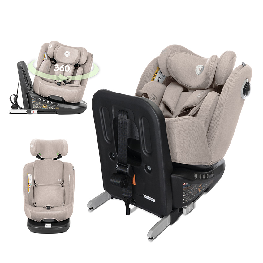 10072102603_1 СТОЛ ЗА КОЛА AURIGA BEIGE i-Size 40-150 CM ISOFIX, - Image 1