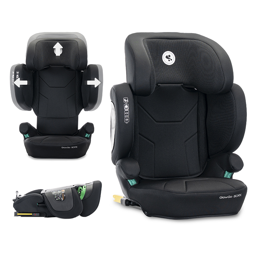 10072182601_1 СГЪВАЕМ АВТОСТОЛ GROWGO BLACK i-Size ISOFIX 100-15 - Image 1