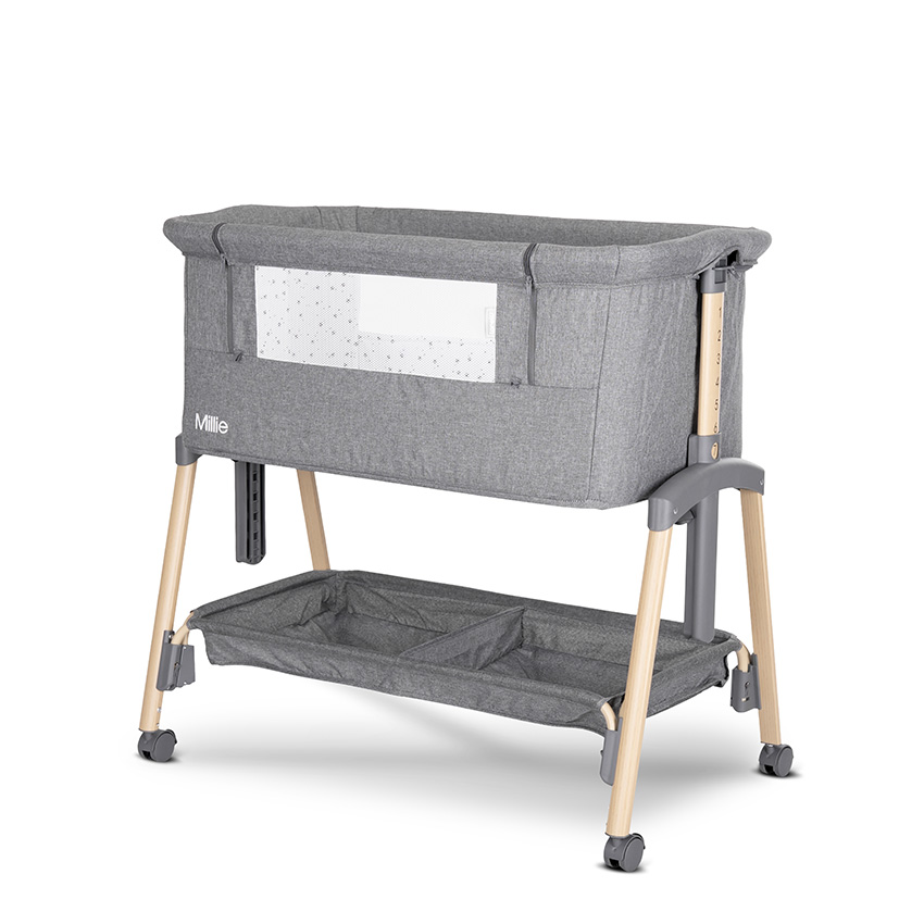 10080732506_1 МИНИ КОШАРА MILLIE С ПАДАЩА ПРЕГРАДА GREY /wooden - Image 1