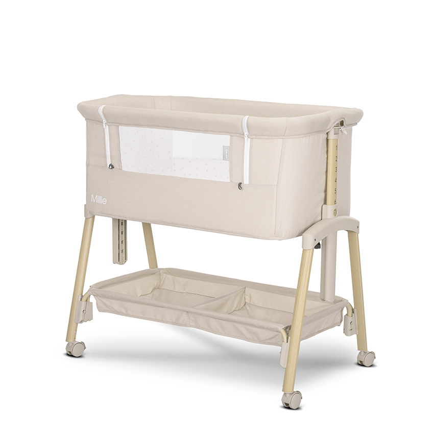 10080732507_1 МИНИ КОШАРА MILLIE С ПАДАЩА ПРЕГРАДА BEIGE /wooden - Image 1