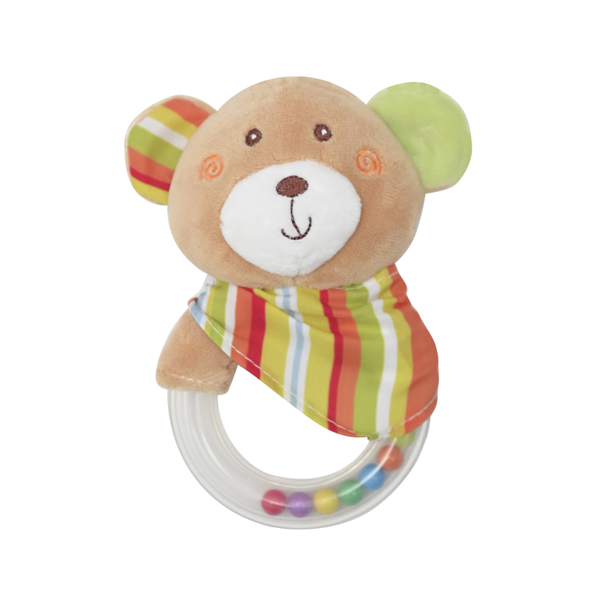 10191360001_rattle-ring_bear ДРЪНКАЛКА КРЪГ LORELLI TOYS МЕЧЕ - Image 1