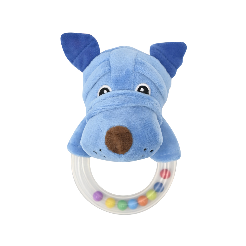 10191360004_rattle-ring_dog-blue ДРЪНКАЛКА КРЪГ LORELLI TOYS КУЧЕ СИНЬО - Image 1