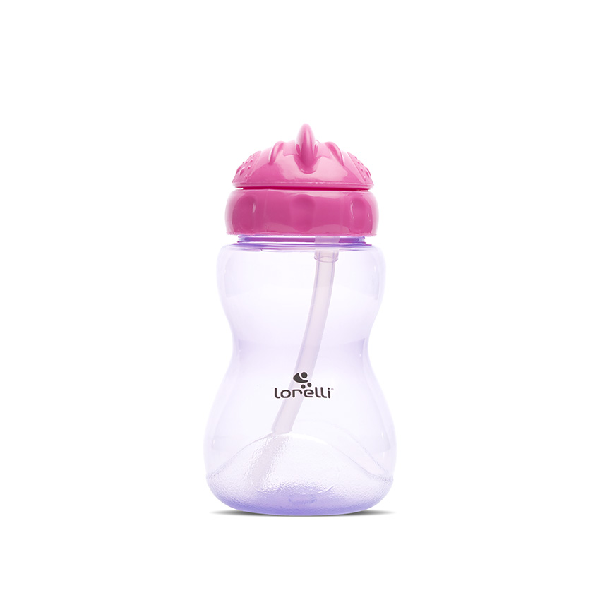 10200330005 МИНИ СПОРТНА БУТИЛКА PINK/PURPLE със сламка - Image 1