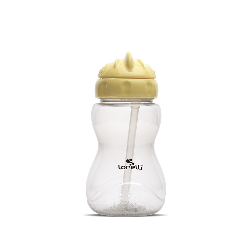 10200330006 МИНИ СПОРТНА БУТИЛКА YELLOW/GREY със сламка - Image 1