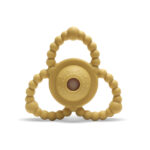 СИЛИКОНОВА ГРИЗАЛКА-ДРЪНКАЛКА NATURAL YELLOW