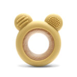 СИЛИКОНОВА ГРИЗАЛКА С БУК МЕЧЕ NATURAL YELLOW