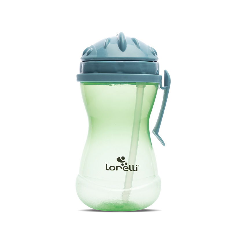 10230090004 СПОРТНА БУТИЛКА С ДРЪЖКA BLUE/GREEN и сламка - Image 1