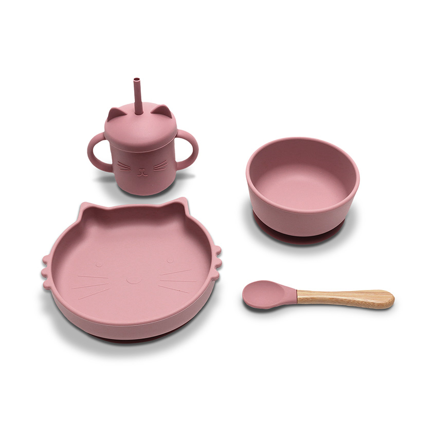 10230700002_1 СИЛИКОНОВ СЕТ ЗА ХРАНЕНЕ 4 ЧАСТИ NATURAL DEEP PINK - Image 1