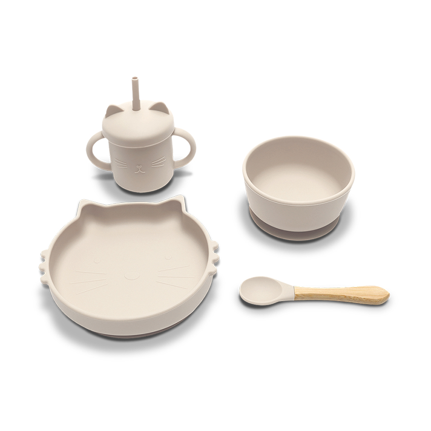 10230700005_1 СИЛИКОНОВ СЕТ ЗА ХРАНЕНЕ 4 ЧАСТИ NATURAL BEIGE - Image 1