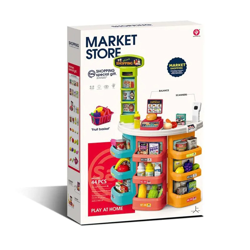 49a5dbcf64e42d2eda08540b9fdd7617 Щанд с касов апарат, продукти и аксесоари /44 елемента/ - Image 1