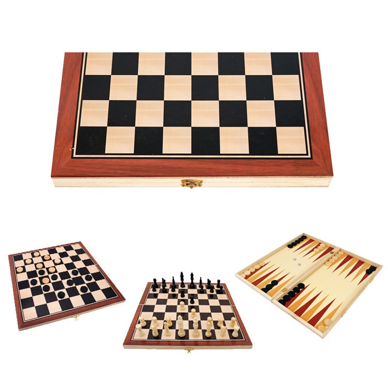 82e865c35deeb31229785fc9d964d11f Игра 3 в 1 /шах, табла и дама/ - Image 1