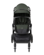 Комбинирана количка 3в1 с кош за новородено Ava Army Green - Image 5