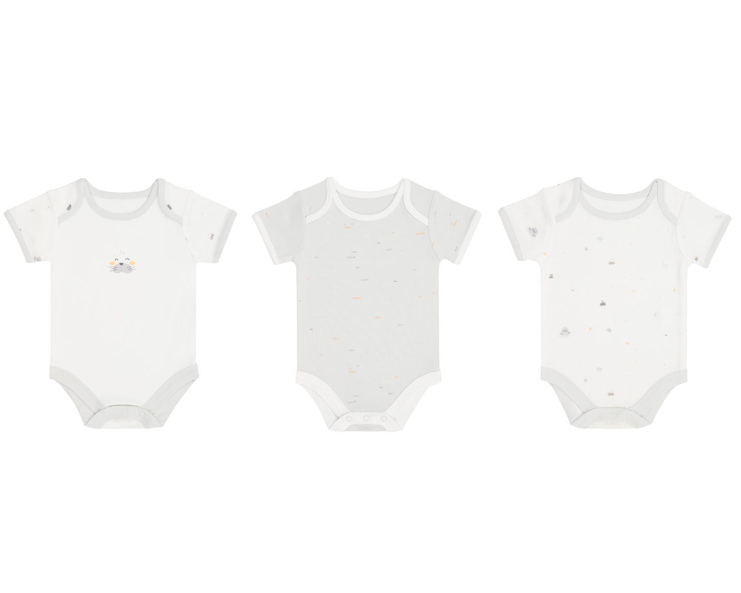 baby_bodysuit_set_3_pcs_seally_me_5_31110300018__ Комплект 3 бр бебешко боди 0-3м Seally Me - Image 1