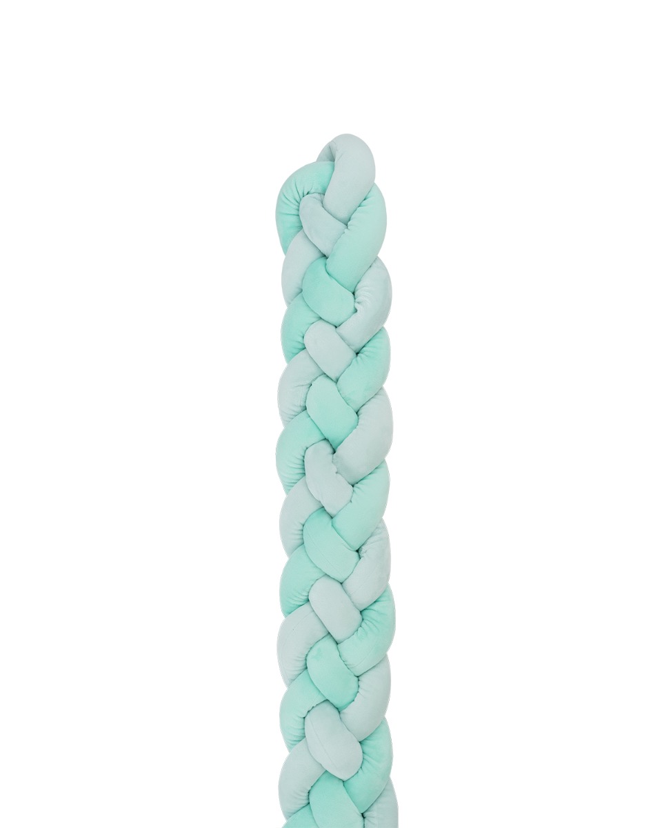 braidedromper_180cm_4braids_mint_2_41109050144_web Плетен плюшен обиколник 180см 4 плитки (15см) Mint - Image 1